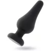 INTENSE – Pipo szilikon anál plug, kúpos forma, fekete, 13 cm