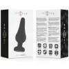 INTENSE – Pipo szilikon anál plug, kúpos forma, fekete, 13 cm