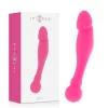 INTENSE – Rick kétvégű szilikon intim masszírozó, rózsaszín, 18 cm