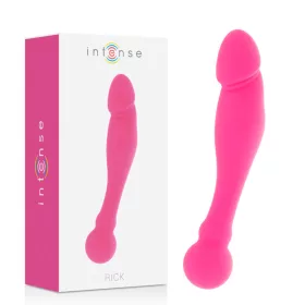   INTENSE – Rick kétvégű szilikon intim masszírozó, rózsaszín, 18 cm