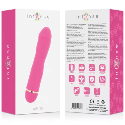 INTENSE – Airon 20 sebességes szilikon vibrátor, rózsaszín