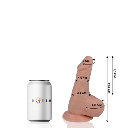 MR INTENSE – Élethű dildó erős tapadókoronggal, 14,6 x Ø 3,5 cm