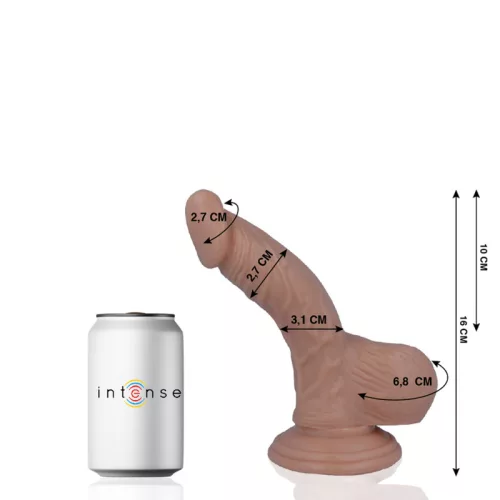 MR INTENSE – Élethű dildó erős tapadókoronggal, 16 x Ø 2,7 cm