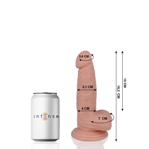MR INTENSE – Élethű dildó erős tapadókoronggal, 16,2 x Ø 3,1 cm