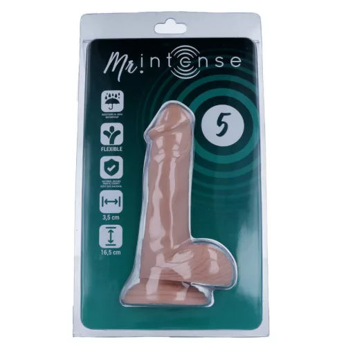 MR INTENSE – Élethű dildó erős tapadókoronggal, 16,5 x Ø 3,5 cm