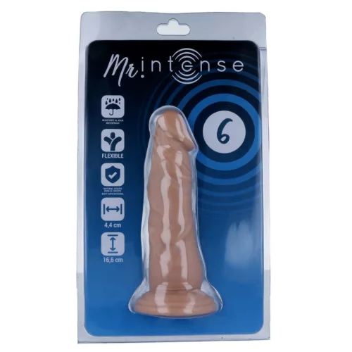 MR INTENSE – Élethű dildó erős tapadókoronggal, 16,6 x Ø 4,4 cm