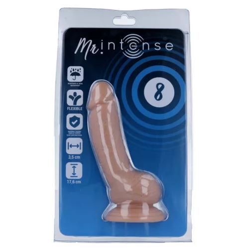 MR INTENSE – Élethű dildó erős tapadókoronggal, 17,6 x Ø 3,5 cm