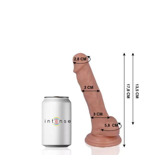 MR INTENSE – Élethű dildó erős tapadókoronggal, 17,8 x Ø 3 cm