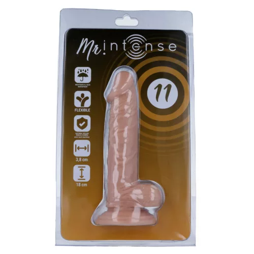 MR INTENSE – Élethű dildó erős tapadókoronggal, 18 x Ø 3,8 cm