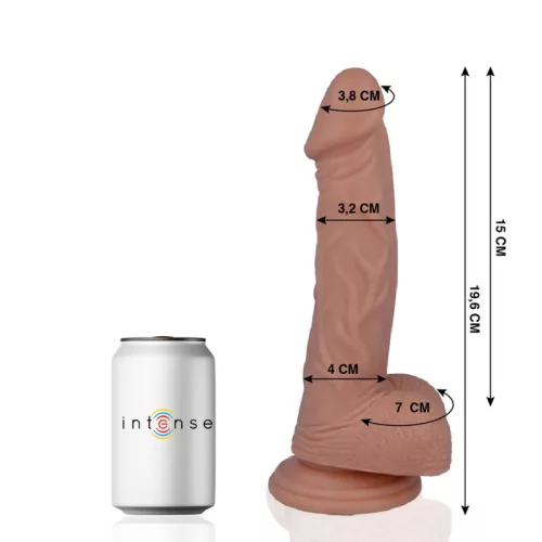 MR INTENSE – Élethű dildó erős tapadókoronggal, 19,6 x Ø 3,2 cm