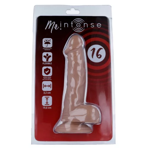 MR INTENSE – Élethű dildó erős tapadókoronggal, 19,6 x Ø 3,2 cm
