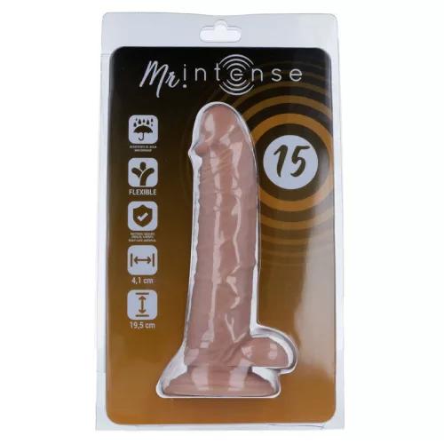 MR INTENSE – Élethű dildó erős tapadókoronggal, 19,5 x Ø 4,1 cm