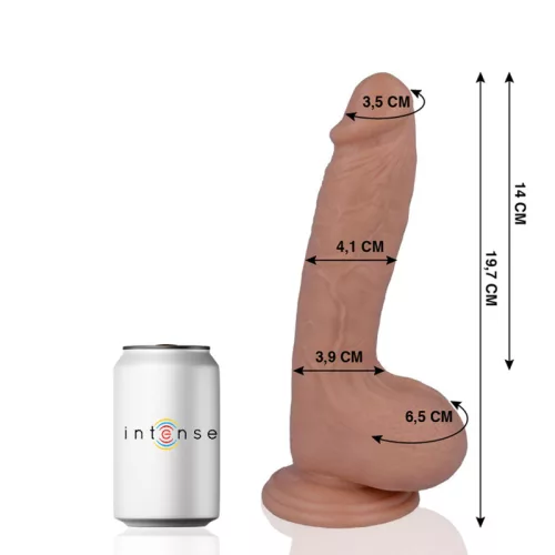 MR INTENSE – Élethű dildó erős tapadókoronggal, 19,7 x Ø 4,1 cm