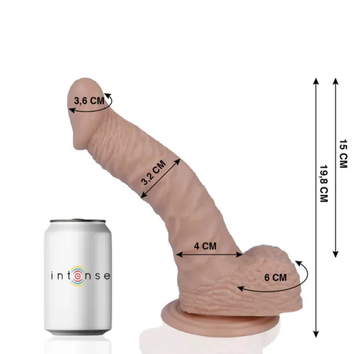 MR INTENSE – Élethű dildó erős tapadókoronggal, 19,8 x Ø 3,2 cm