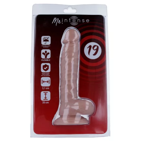 MR INTENSE – Élethű dildó erős tapadókoronggal, 20 x Ø 3,1 cm