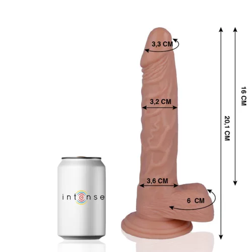 MR INTENSE – Élethű dildó erős tapadókoronggal, 20,1 x Ø 3,2 cm