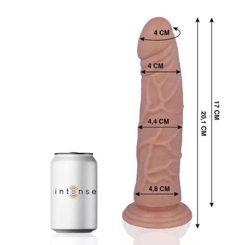 MR INTENSE – Élethű dildó erős tapadókoronggal, 20,1 x Ø 4,4 cm