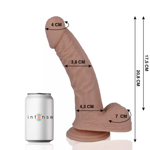 MR INTENSE – Élethű dildó erős tapadókoronggal, 20,8 x Ø 3,8 cm