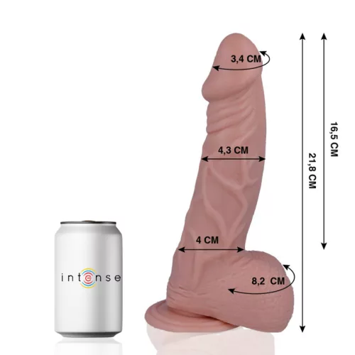 MR INTENSE – Élethű dildó erős tapadókoronggal, 21,8 x Ø 4,3 cm