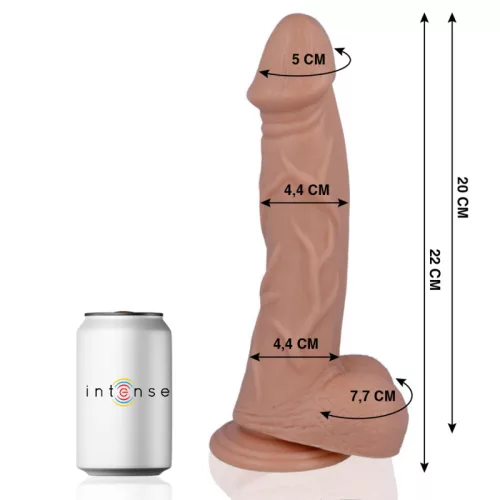 MR INTENSE – Élethű dildó erős tapadókoronggal, 22 x Ø 4,4 cm