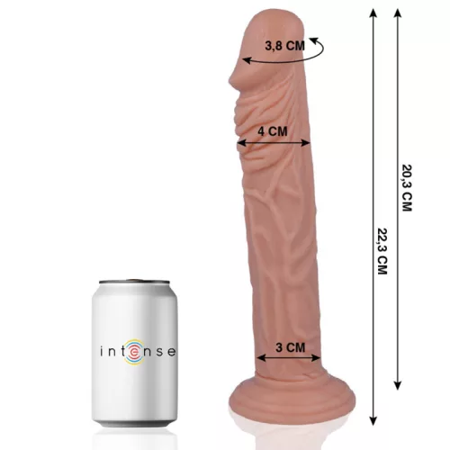 MR INTENSE – Élethű dildó erős tapadókoronggal, 22,3 x Ø 4 cm