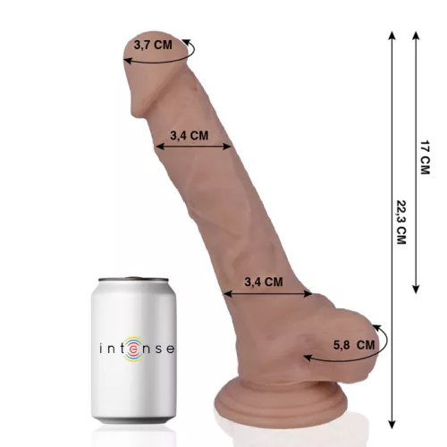 MR INTENSE – Élethű dildó erős tapadókoronggal, 22,3 x Ø 3,4 cm