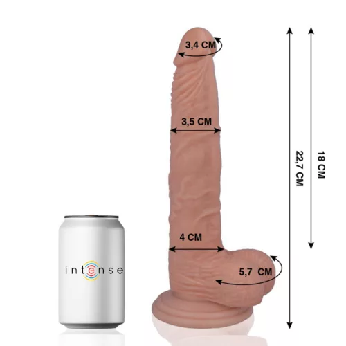 MR INTENSE – Élethű dildó erős tapadókoronggal, 22,7 x Ø 3,5 cm