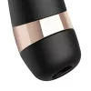 SATISFYER - Pro 3+ léghullámos csiklóizgató, újratölthető, fekete színben