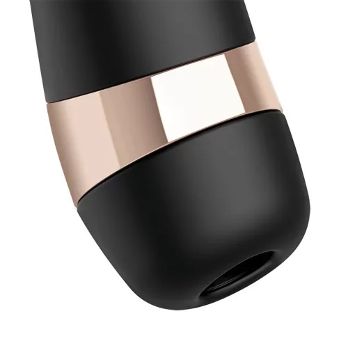 SATISFYER - Pro 3+ léghullámos csiklóizgató, újratölthető, fekete színben