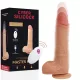 CYBER SILICOCK - Master Huck élethű mozgó dildó herékkel, tapadókoronggal, távirányítós, újratölthető, 20,9 cm