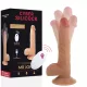 CYBER SILICOCK – Mr John élethű mozgó dildó távirányítóval, újratölthető, 23,9 cm