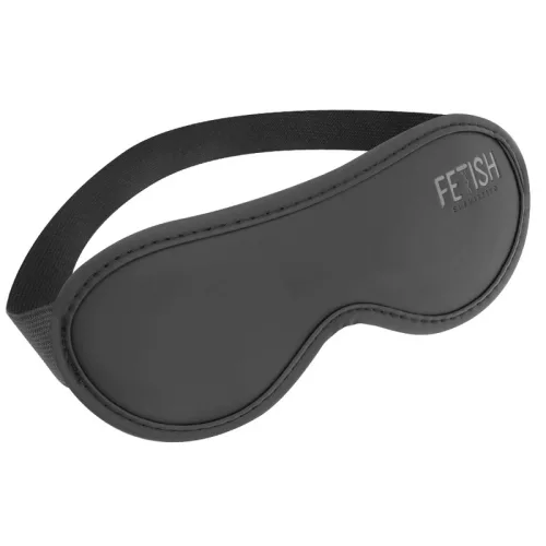 FETISH SUBMISSIVE – Vegán bőr szemmaszk puha neoprén béléssel, fekete