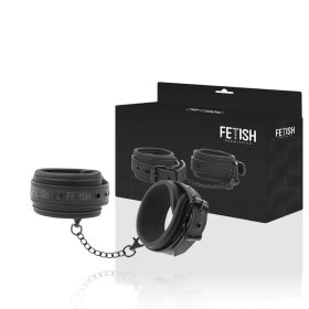   FETISH SUBMISSIVE – Vegán bőr bokabilincs neoprén béléssel, állítható