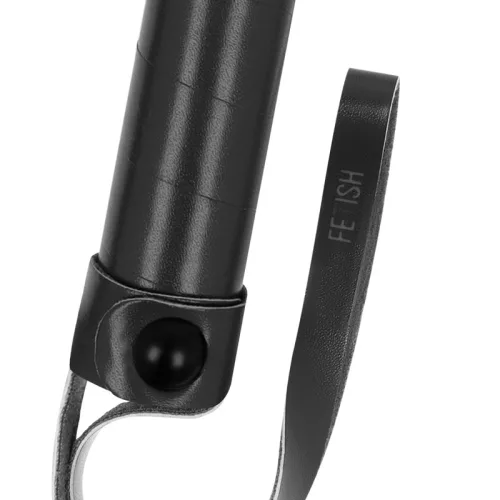 FETISH SUBMISSIVE – Vegán bőr lovaglóostor, 28 cm