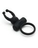 RIMBA – Rome gömbös nyuszifüles vibro gyűrű, fekete