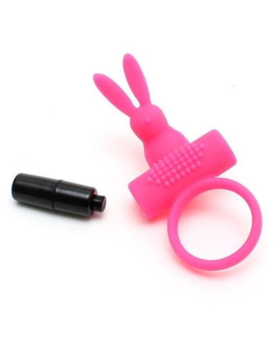 RIMBA – Vienna nyuszis vibrációs péniszgyűrű, rózsaszín