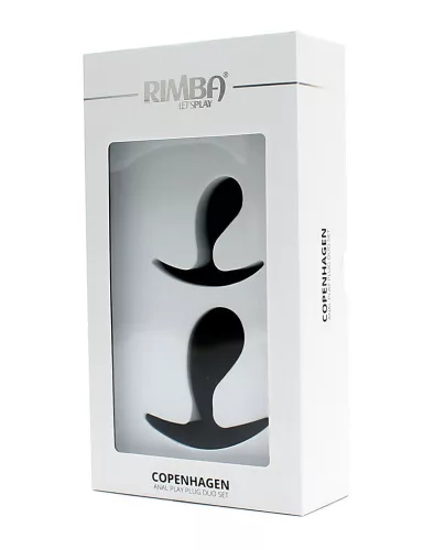 RIMBA – Copenhagen anál plug szett, 2 méret, fekete