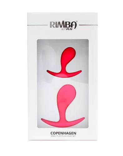 RIMBA – Copenhagen anál plug szett, 2 méret, rózsaszín