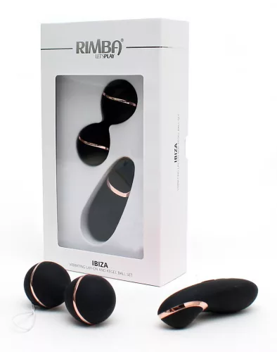 RIMBA – Ibiza távirányítós kegel golyó, újratölthető, fekete