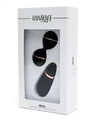 RIMBA – Ibiza távirányítós kegel golyó, újratölthető, fekete