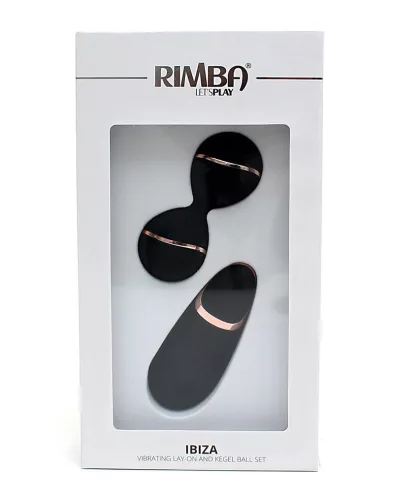 RIMBA – Ibiza távirányítós kegel golyó, újratölthető, fekete