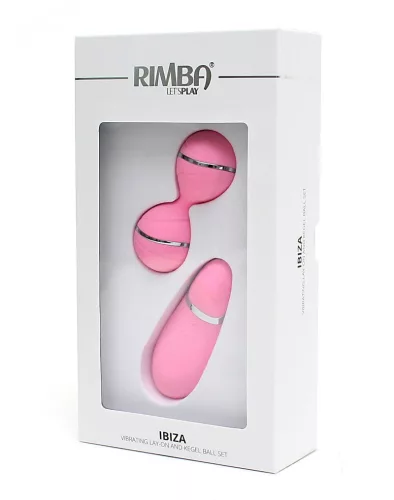 RIMBA – Ibiza távirányítós kegel golyó, újratölthető, rózsaszín