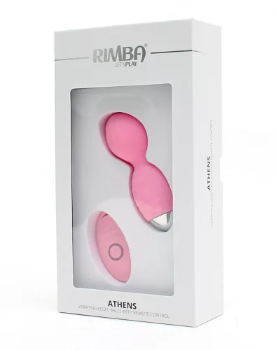 RIMBA – Athens vibráló gésagolyó, távirányítóval, újratölthető, rózsaszín