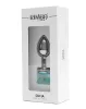 RIMBA – Sofia fém anál plug kék díszkővel, ezüst, 7,3 cm