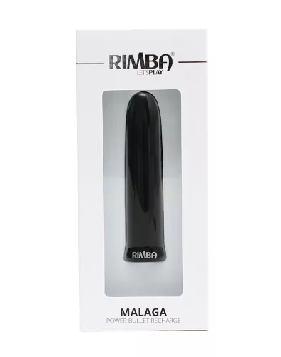 RIMBA – Malaga mini vibrátor, újratölthető, 10 mód, fekete