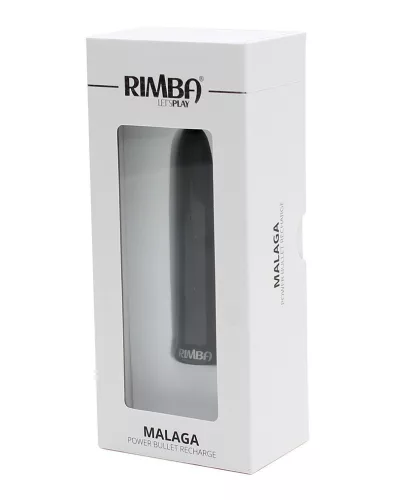 RIMBA – Malaga mini vibrátor, újratölthető, 10 mód, fekete