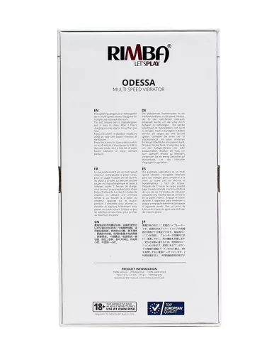 RIMBA – Odessa szárnyas vibrátor, újratölthető, kék, 10 móddal