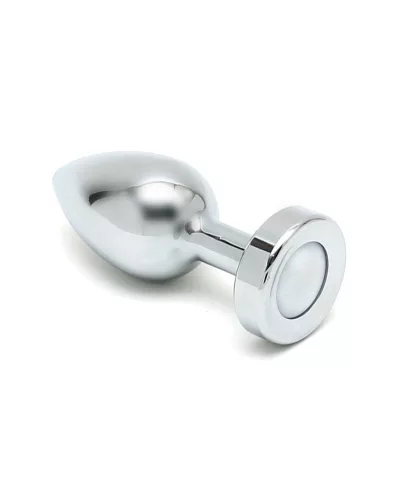RIMBA – Pisa alumínium anál plug LED világítással, ezüst