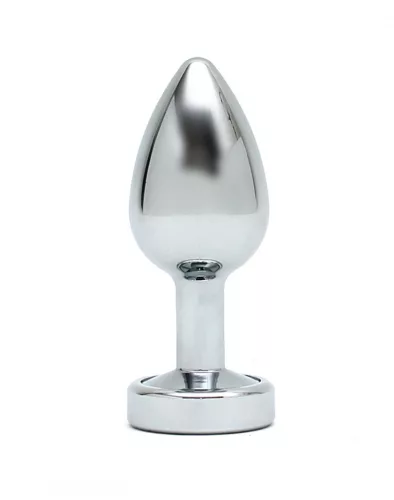 RIMBA – Pisa alumínium anál plug LED világítással, ezüst
