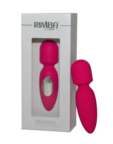 RIMBA – Valencia mini masszírozó vibrátor, újratölthető, rózsaszín
